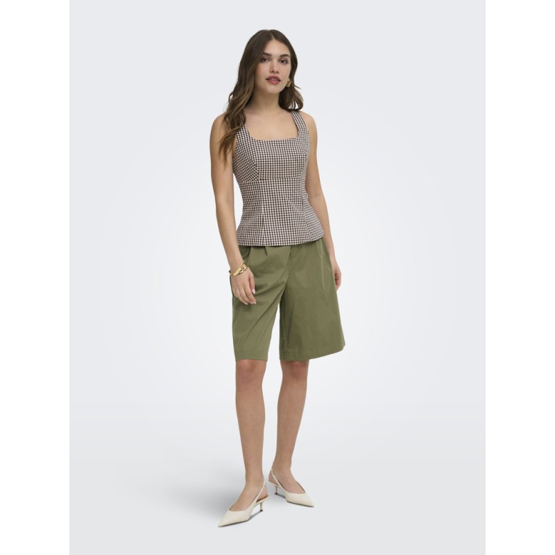 ONLY Lanny baggy bermuda shorts - Stone Gray