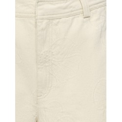 JDY Havanna emb shorts - Ecru