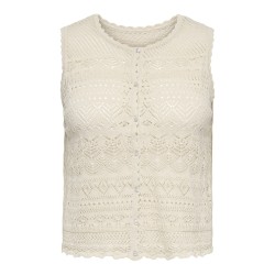ONLY CARMAKOMA Luza reversible strik top - Birch
