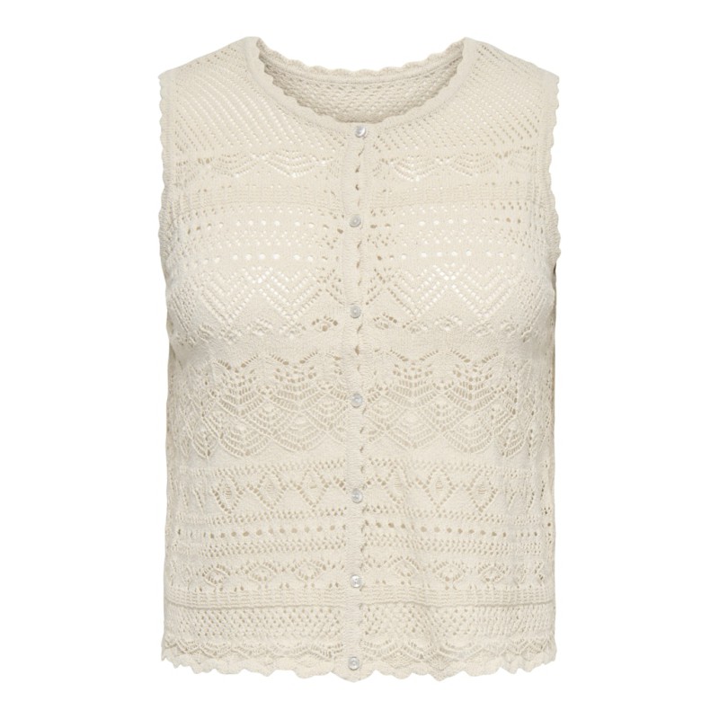 ONLY CARMAKOMA Luza reversible strik top - Birch
