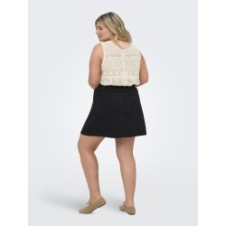 ONLY CARMAKOMA Luza reversible strik top - Birch