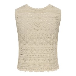 ONLY Luza reversible strik top - Birch
