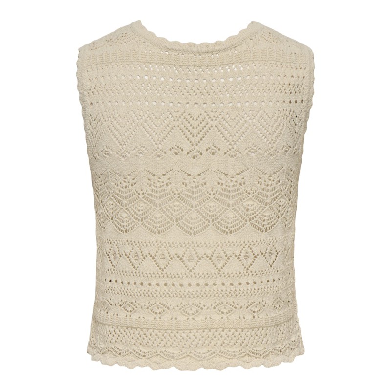 ONLY Luza reversible strik top - Birch