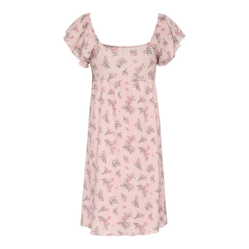 ONLY Dua frill sleeve kjole - Pale Lilac (Cindy) floral laurel whreat