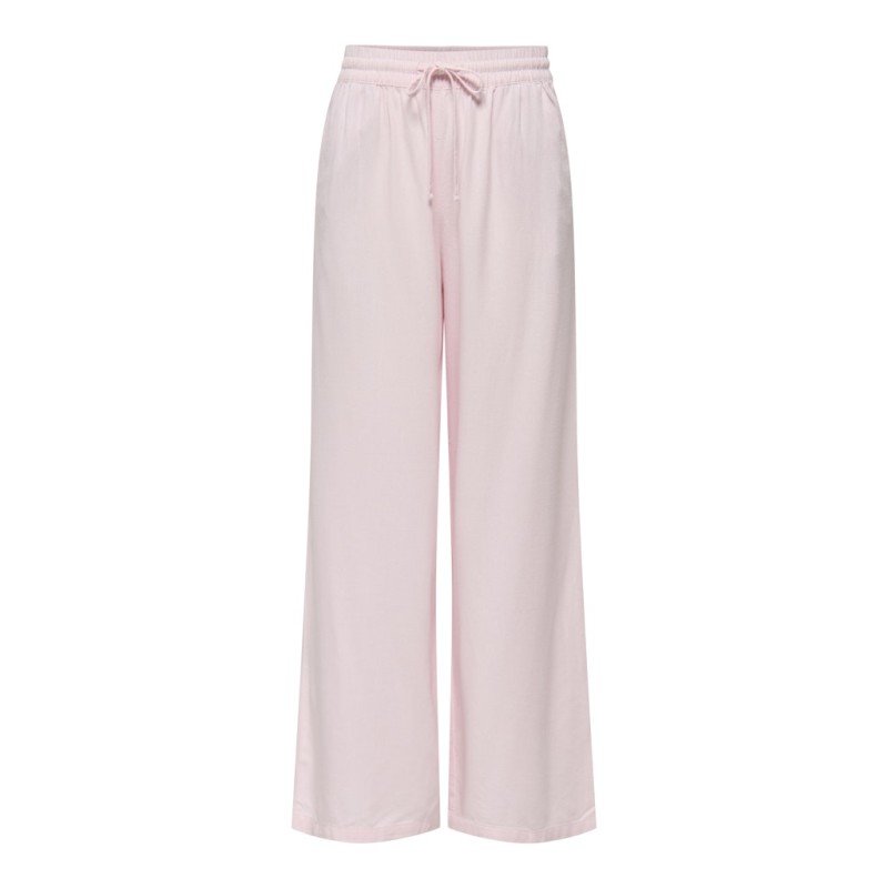 JDY Say HW Linen Wide Bukser - Pink Dogwood