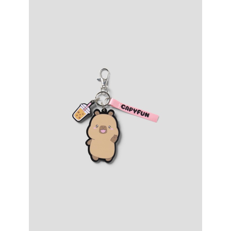 NAME IT KIDS Bara capybara nøglering - Silver