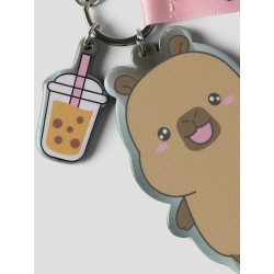 NAME IT KIDS Bara capybara nøglering - Silver