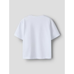 NAME IT KIDS Abina capybara kortærmet t-shirt - Bright White
