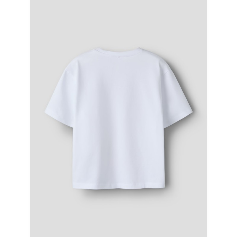 NAME IT KIDS Abina capybara kortærmet t-shirt - Bright White