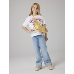 NAME IT KIDS Abina capybara kortærmet t-shirt - Bright White