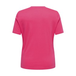 ONLY CARMAKOMA Jenny kortærmet t-shirt - Raspberry Granada