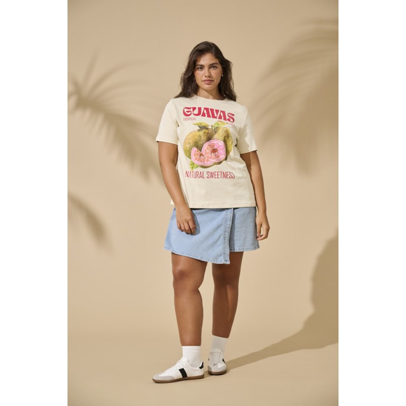 ONLY CARMAKOMA Jenny kortærmet t-shirt - Birch