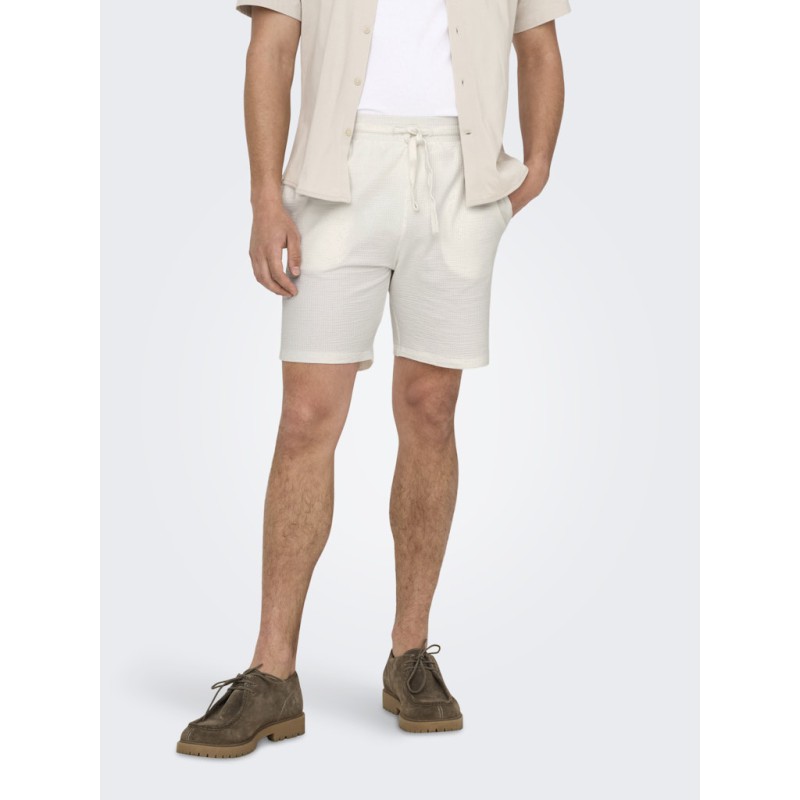 ONLY & SONS Kian Life Seers shorts - Cloud Dancer
