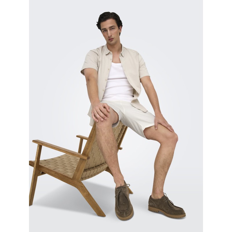 ONLY & SONS Kian Life Seers shorts - Cloud Dancer