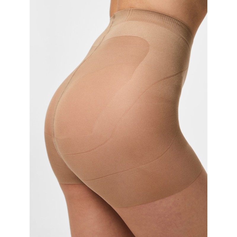 PIECES Shaper 15 den tights - Tan