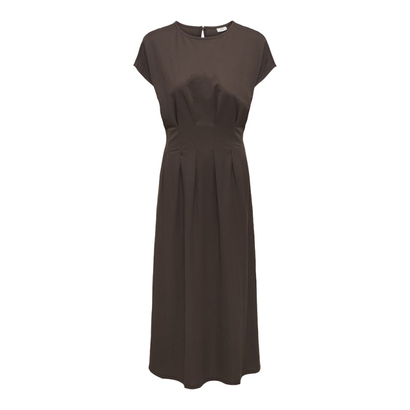 JDY Rebekka life kortærmet kjole - Chocolate Brown