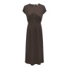 JDY Rebekka life kortærmet kjole - Chocolate Brown