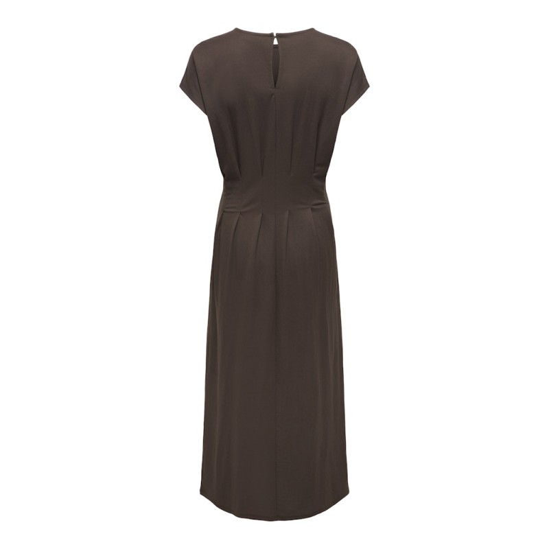 JDY Rebekka life kortærmet kjole - Chocolate Brown