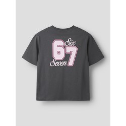 NAME IT KIDS Hira kortærmet t-shirt - Asphalt