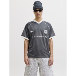 JACK & JONES Eterna football kortærmet polo - Asphalt