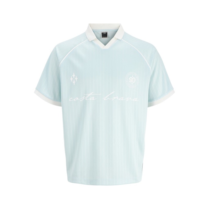 JACK & JONES Eterna football kortærmet polo - Omphalodes