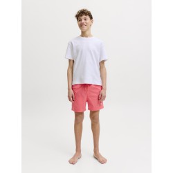 JACK & JONES JUNIOR Maui splash magic badeshorts - Hot coral