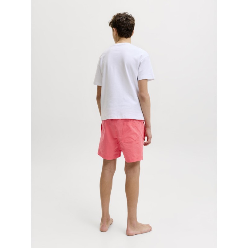 JACK & JONES JUNIOR Maui splash magic badeshorts - Hot coral