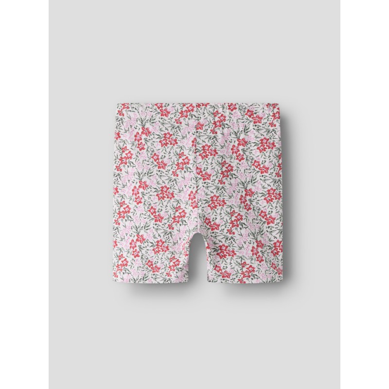 NAME IT MINI Vayo korte leggings - Cradle Pink Pink Flowers