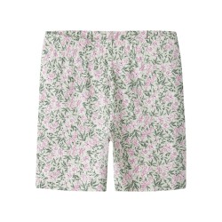 NAME IT MINI Vayo korte leggings - Pale Aqua Pink Flowers