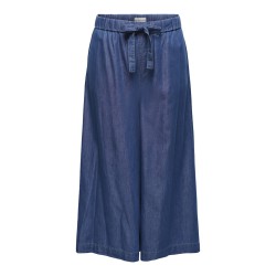ONLY CARMAKOMA Bea palazzo wide bukser - Medium Blue Denim