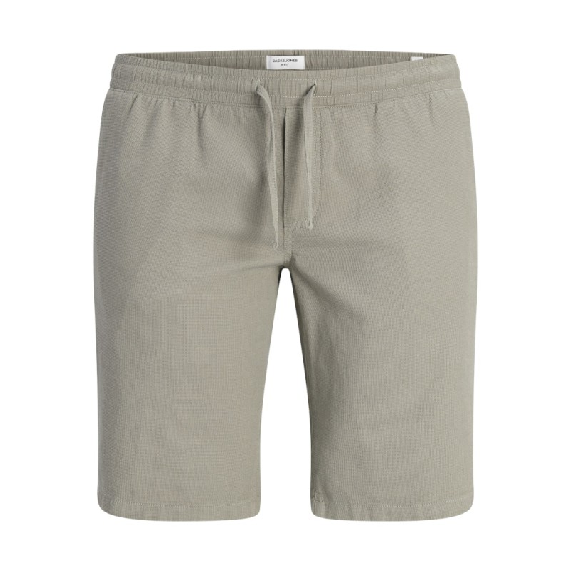 JACK & JONES PLUS Jaiden waffle resort shorts - Vetiver
