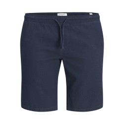 JACK & JONES PLUS Jaiden waffle resort shorts - Navy Blazer