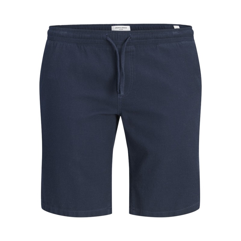 JACK & JONES PLUS Jaiden waffle resort shorts - Navy Blazer