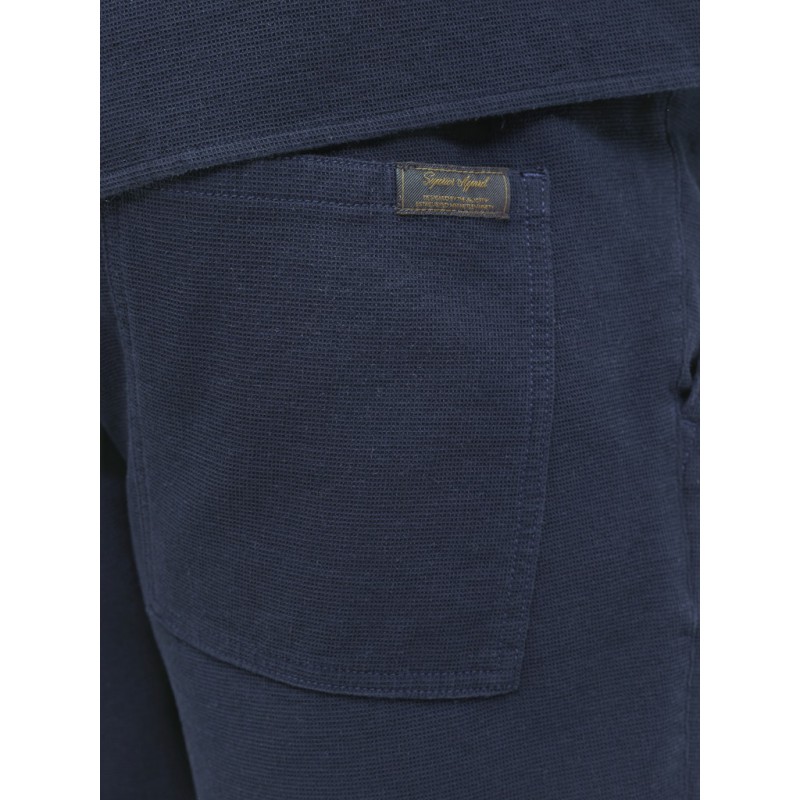 JACK & JONES PLUS Jaiden waffle resort shorts - Navy Blazer