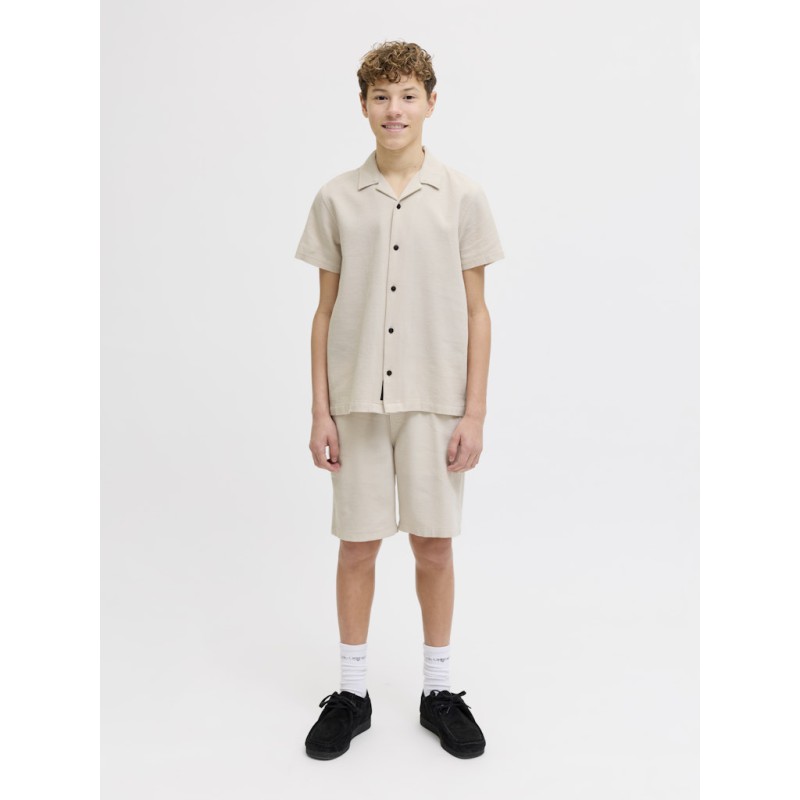 JACK & JONES JUNIOR Jaiden waffle resort shorts - Moonbeam