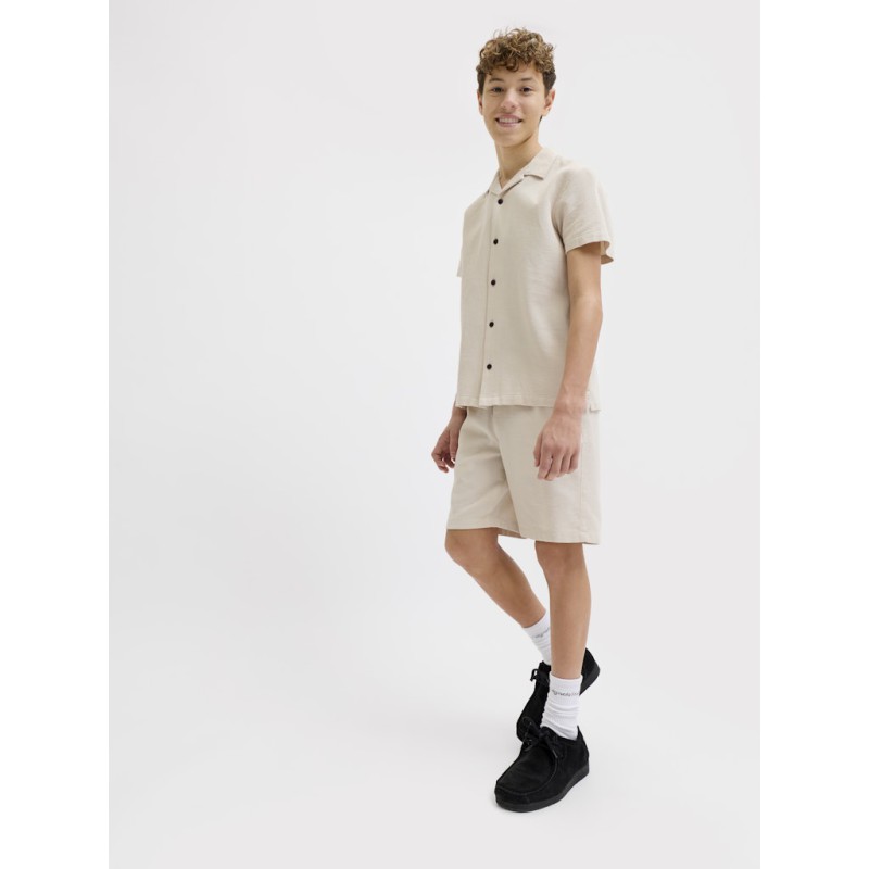 JACK & JONES JUNIOR Jaiden waffle resort shorts - Moonbeam