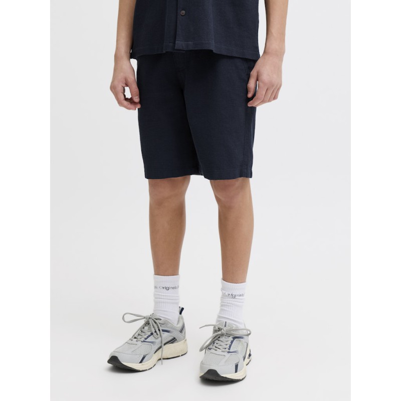 JACK & JONES JUNIOR Jaiden waffle resort shorts - Navy Blazer