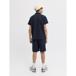 JACK & JONES JUNIOR Jaiden waffle resort shorts - Navy Blazer