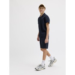 JACK & JONES JUNIOR Jaiden waffle resort shorts - Navy Blazer