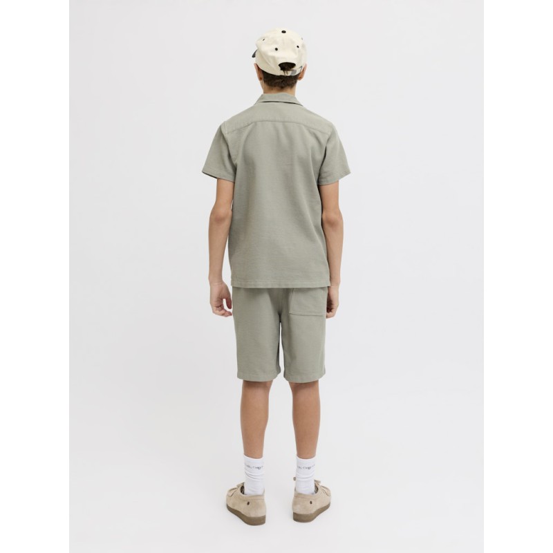 JACK & JONES JUNIOR Jaiden waffle resort shorts - Vetiver