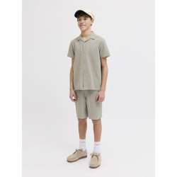 JACK & JONES JUNIOR Jaiden waffle resort shorts - Vetiver