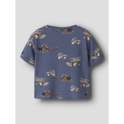 NAME IT MINI Janol kortærmet t-shirt - Vintage Indigo
