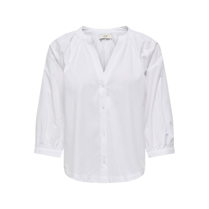 JDY Nelly trekvartærmet bluse - White