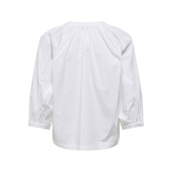 JDY Nelly trekvartærmet bluse - White