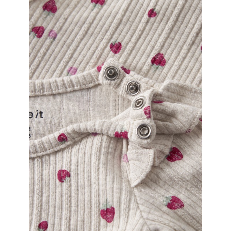 NAME IT Baby Jelly langærmet bodystocking - Peyote Melange
