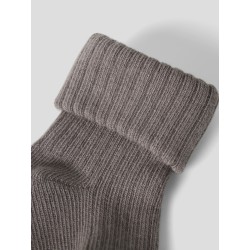 NAME IT Baby Nobba Rib Strik Sokker - Brown Lentil