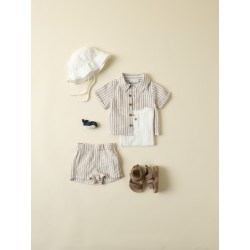 NAME IT Baby Zilu UV Hat M/ Øreklapper - Cloud Dancer