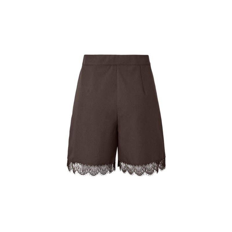 PIECES Maise bosella blonde shorts - Hot Fudge