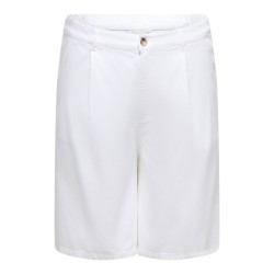 ONLY CARMAKOMA Davina-soft bermuda shorts - Bright White