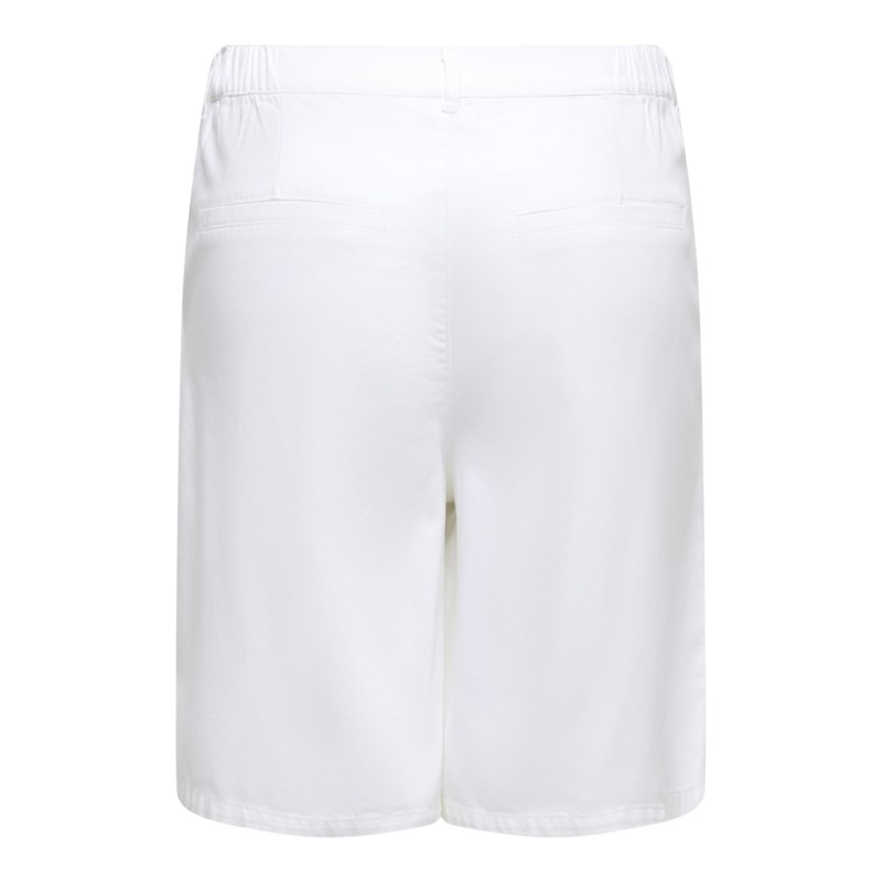 ONLY CARMAKOMA Davina-soft bermuda shorts - Bright White
